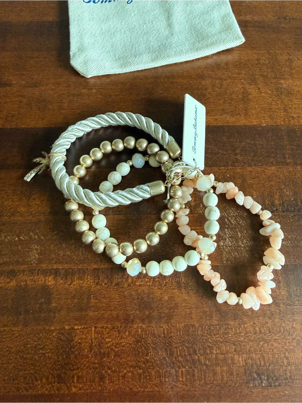 TOMMY BAHAMA Sunset Tides Bead & Gold Bracelet Set - Picture 3 of 10